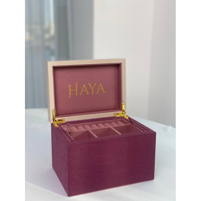 صندوق مجوهرات عقيق من مجموعة كوارتز