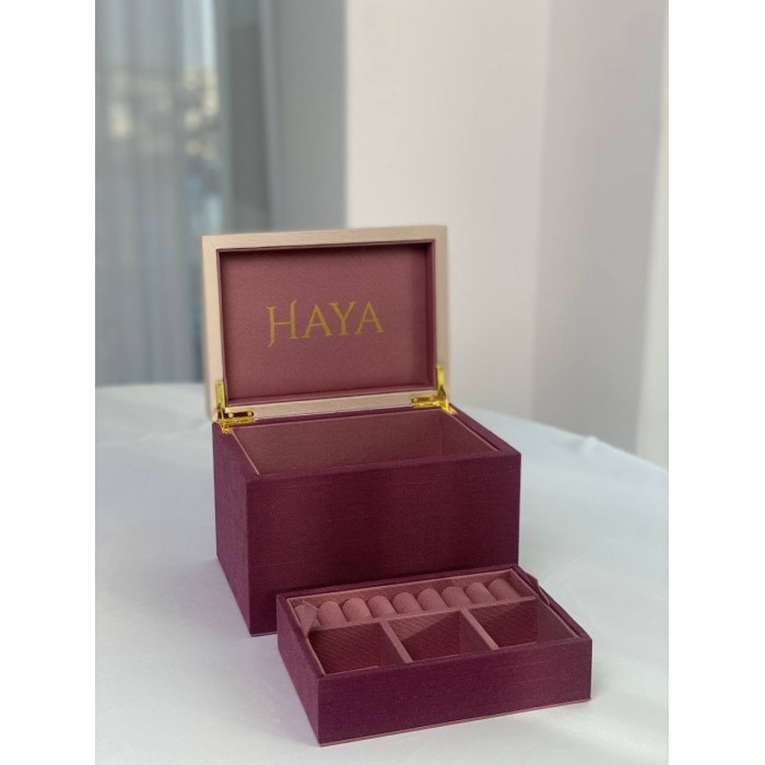 صندوق مجوهرات عقيق من مجموعة كوارتز