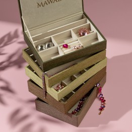 صندوق مجوهرات مجموعة Layered Green