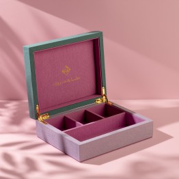 صندوق مجوهرات ميني زمرد من مجموعة كوارتز